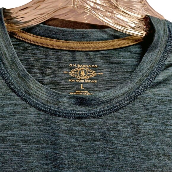 G.H.Bass & Co Quick Dry Blue & Gray Workout T-Shirts Set of 2, Men's L, EUC - Picture 9 of 16